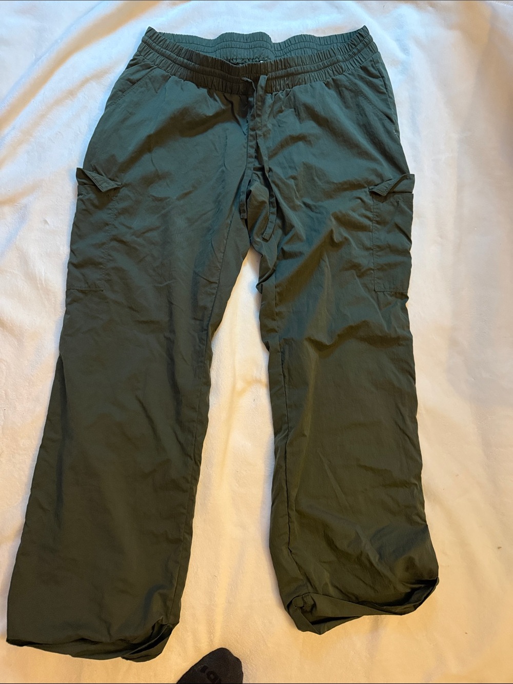 Motherhood Olive Green Men's Cargo Pants with Elastic Waist